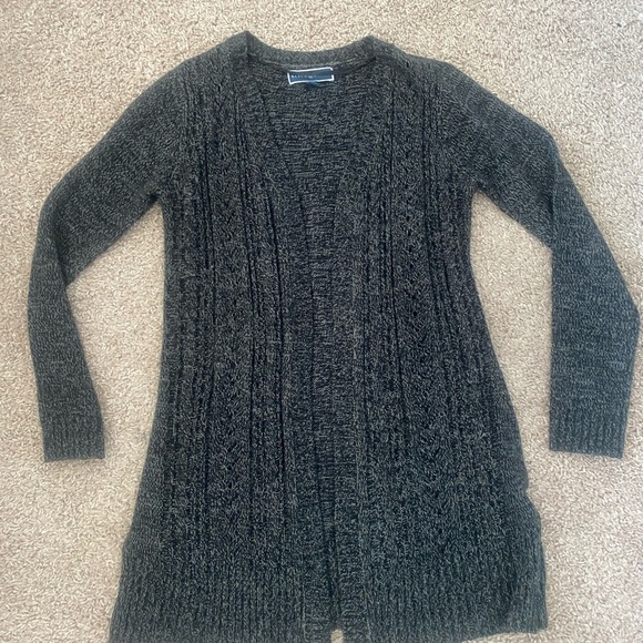 Karen Scott Duster Style Cardigan - Grey Size Small - Picture 2 of 6